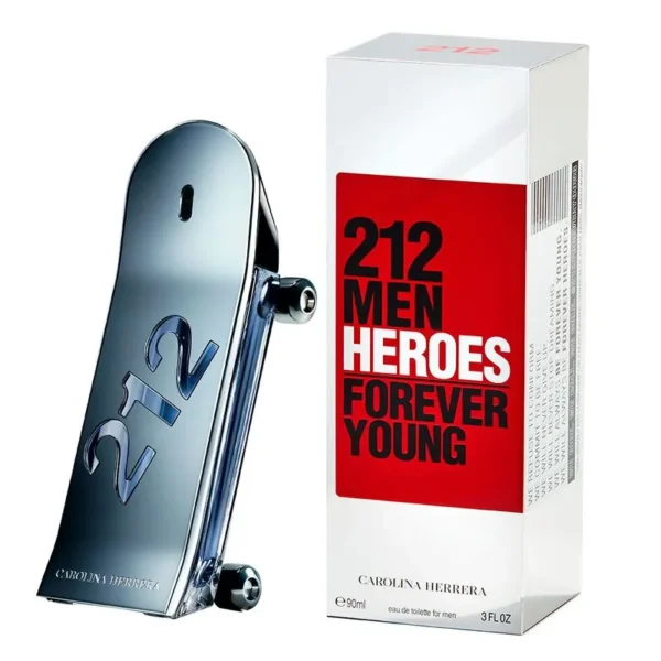 Perfume Masculino 212 Men Heroes Carolina Herrera Eau de Toilette -  90ml - Imagem 2