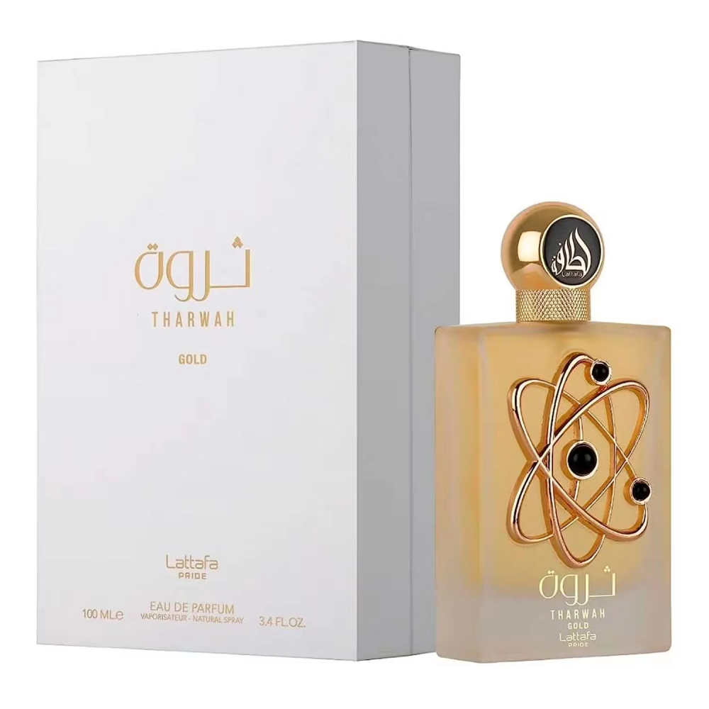 Perfume Feminino Tharwah Gold Lattafa 100ml